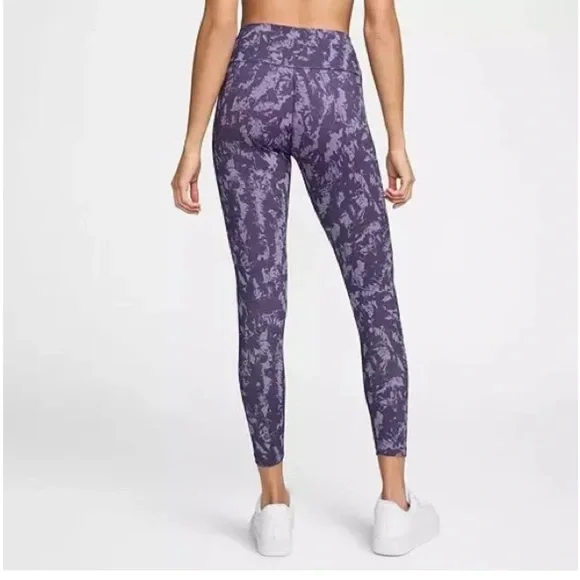 EUC Nike Dri Fit 7/8 purple high waisted leggings - Picture 2 of 12